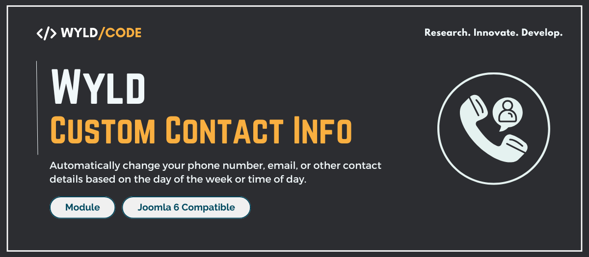 Custom Contact Info Module for Joomla